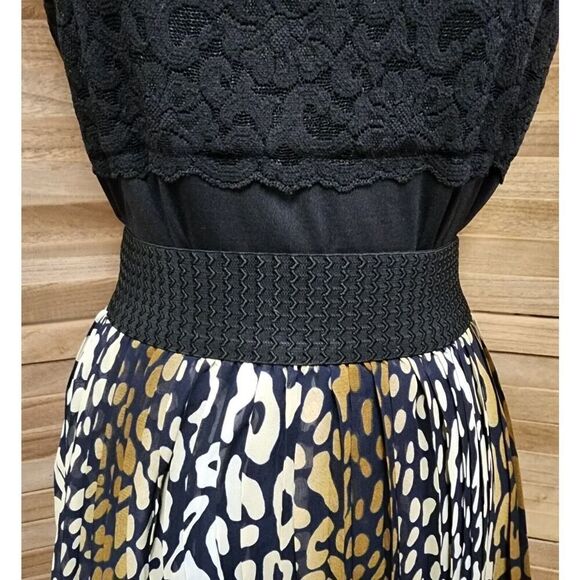 Victoria New Womens XL Lined Maxi Skirt Summer Beach Pleated Elastic High Waist - Picture 3 of 9